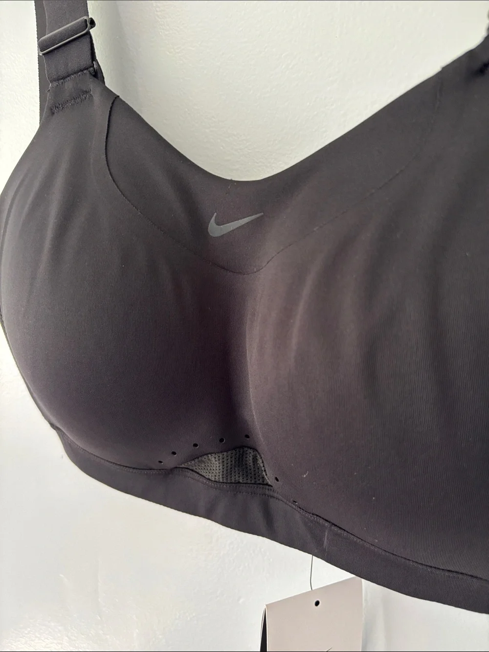 NWT Nike Alpha High Support Padded Sports Bra Black Sz Small High Support Gym